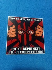 Adesivo Milan Csm Curva Sud Milano Ultras Ultra No Sciarpa 