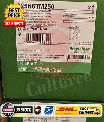 1PCS New Schneider C25N6TM250 NSX250N TMD 250A 4P3D circuit breaker