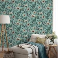 Wild Meadow Flowers Tapete Blau FD43338 Feines Dekor Vlies Floral Waschbar