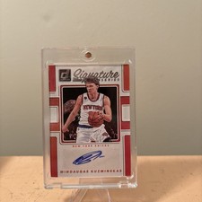 2017-18 Panini Donruss - Signature Series Mindaugas Kuzminskas #SS-MK (AU)
