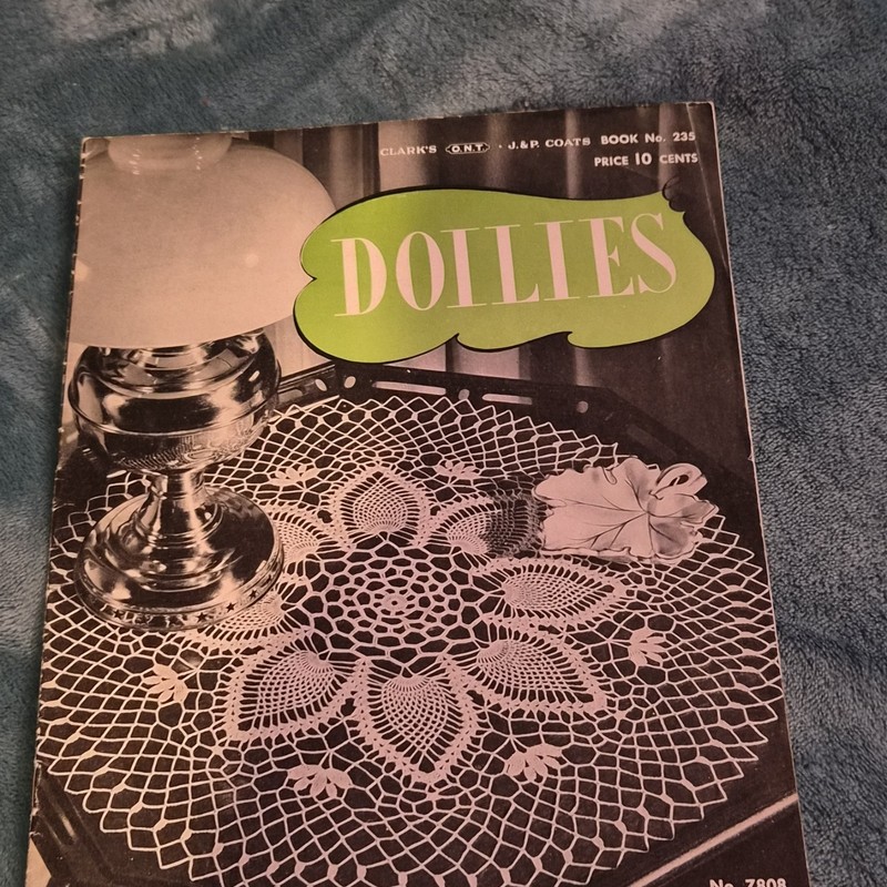 1947 vintage Clark's O.N.T. J&P Coats Doily Crochet Pattern Book No. 235