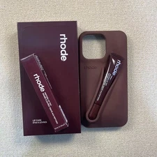 Rhode "Summer Lip Gloss" & 3D Silicone Case For iPhone 17 Pro Max 16 15 14 13 12