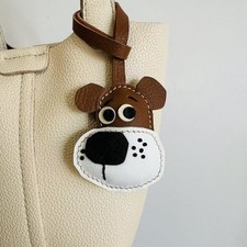 Real Leather Dog Purse Charm Bag Pendant Handmade Handbag Accessories Decorator