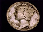 1924-P  Mercury Dime, Good Grade.