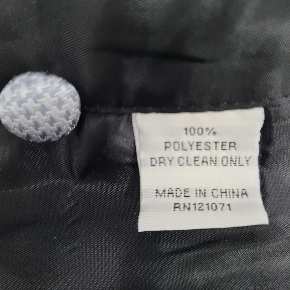 Calvin Klein Gris Plata Botones Forrado Traje Chaleco Chaleco Mediano M Foto 4 de 4