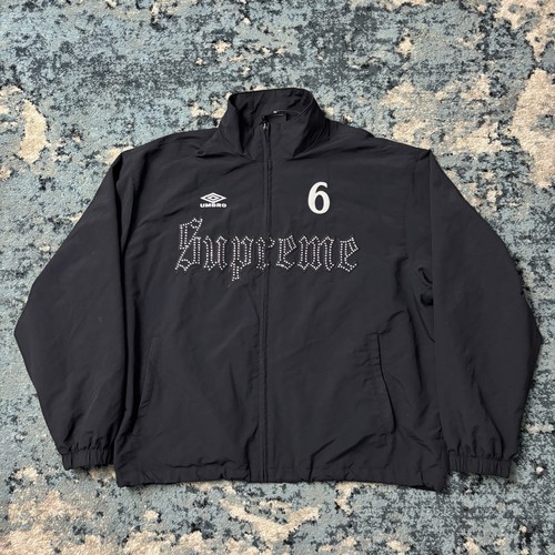 Supreme Umbro Rhinestone Track Jacket Size Medium Worn Lightly