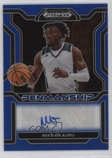 2022 Panini Prizm Draft Picks College Penmanship Blue /149 Mike Okauru Auto 1b1g