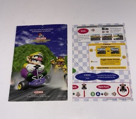 Mario Kart 64 Nintendo 64 N64 Game Manual & Operations Card