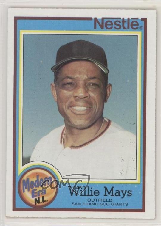 1987 Topps Nestle All-Time Dream Team Food Issue Willie Mays #28 HOF 02v3