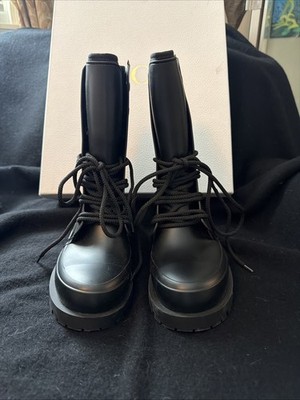 Christian Dior DiorCamp Bee Accent Rain Boots Size 37/7 New With Box