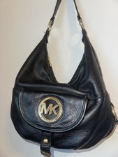 Michael Kors Fulton Leather Hobo Shoulder Bag...