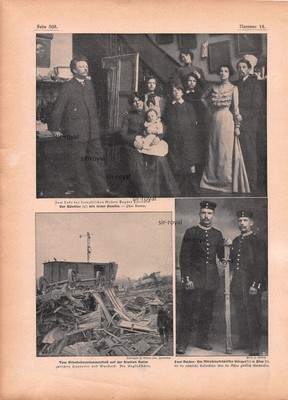 Eugene Carriere - railway accident Seelze - Görgen and Plep - 1906 ~21x29cm