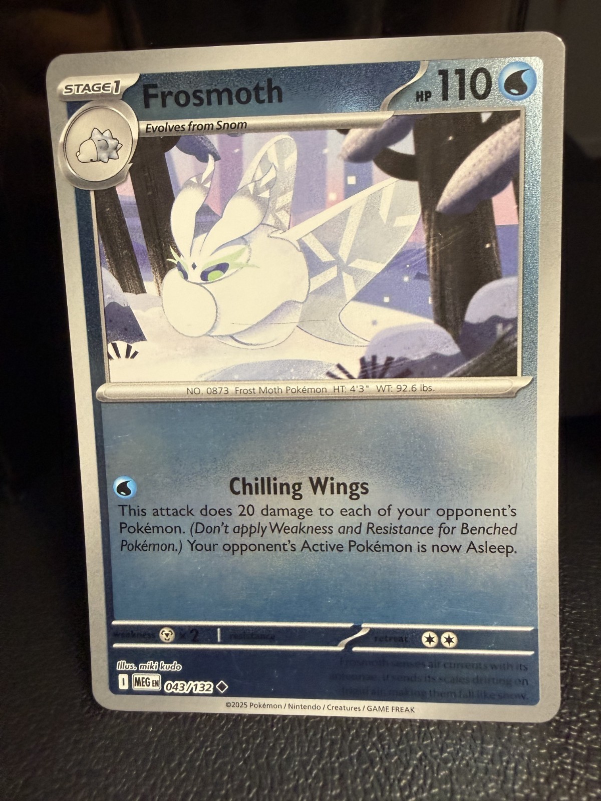 Pokémon TCG Pokémon Frosmoth Frosmoth Uncommon Regular Reverse Holo 043/132