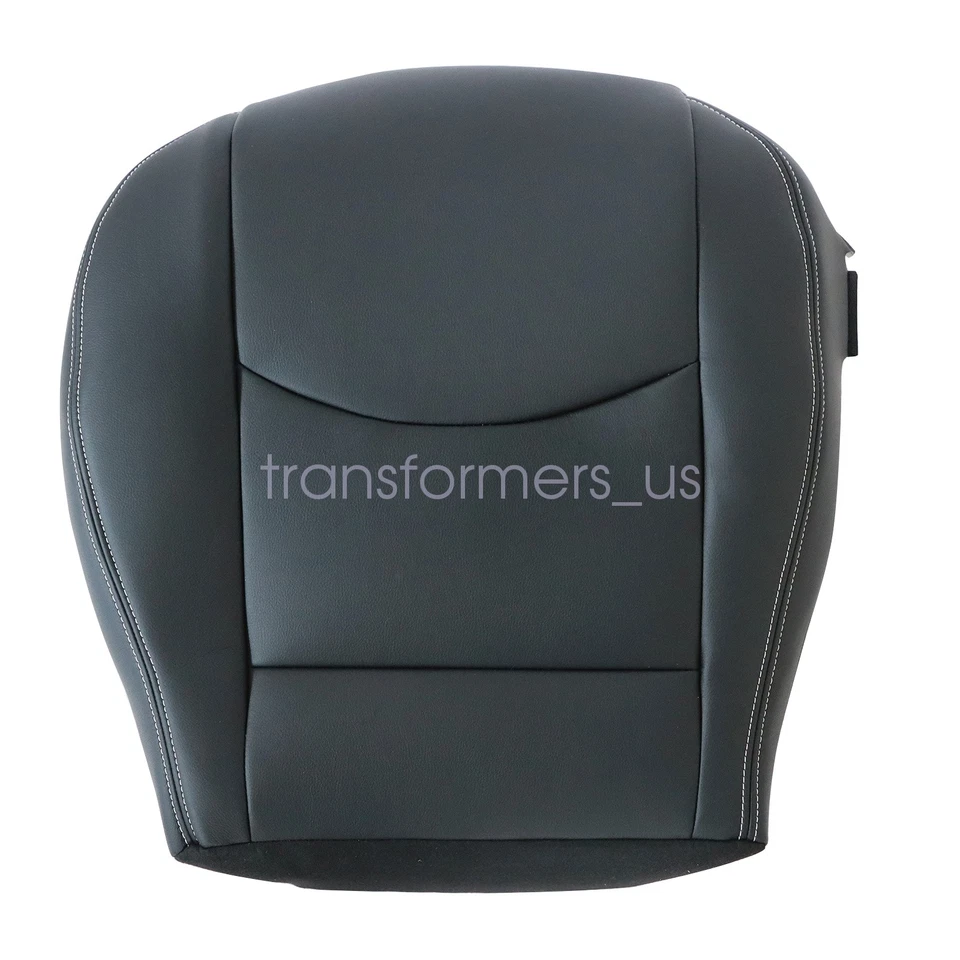 Cubierta de asiento de cuero negra para conductor y pasajero Mazda MX-5 Miata 2009-2014 4 piezas Foto 4 de 4