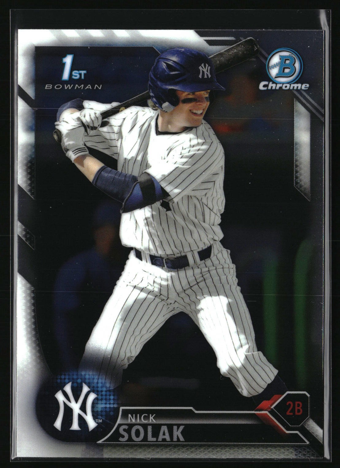 2016 Bowman Draft - Nick Solak Chrome #BDC-18 New York Yankees