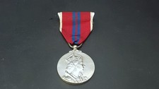Authentic Sterling Silver Queen Elizabeth II 1953 Coronation Medal EF Condition