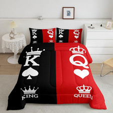 Ultra Soft Romantic Couple Bedding Set - King Size Comforter for Valentine's Day