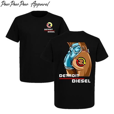 Detroit Diesel Engine Lady Girl T-Shirt, Vintage Truck Mechanic Graphic Tee