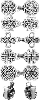 Syhood 5 Pieces Shawl Clips Cloak Clasp Cardigan Brooches