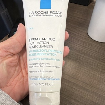 La Roche-Posay Effaclar Duo Benzoyl Peroxide Acne Cleanser Gel for Face 200ml