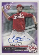 2017 Bowman Retail Prospect Purple 116/250 Jackson Stephens #PA-JS Auto 1o3
