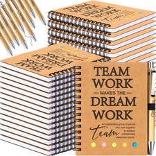 20 Sets Employee Appreciation Gifts Spiral Notebook Journal with Sticky Notep...