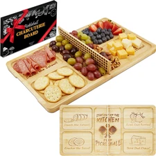 Pickleball Court Charcuterie Board with Net, Funny Pickleball Gifts for Men & Wo