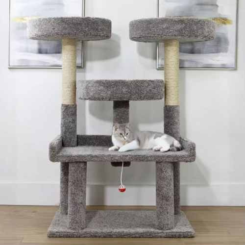 46 Inch Cat Tree 46-Inch XXL Heavy Duty Cat Tree for Large Cats Extra-Large Sturdy ...