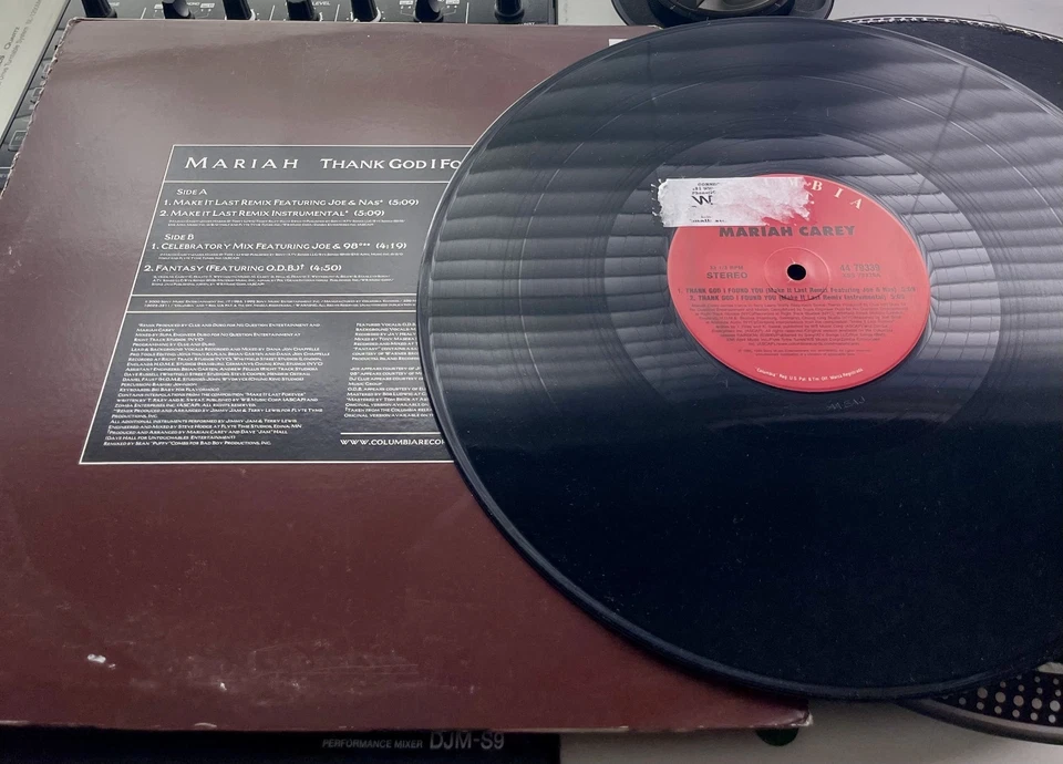 Mariah Carey & Nas – Thank God I Found OG 2000 Press 12" in Picture Cover VG+/VG - Image 4 of 4