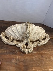 Vintage Wall Hanging Ceramic Fountain Basin Pocket Planter UNIVERSAL Garden