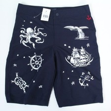 Polo Ralph Lauren Kids Nautical Print Swim Trunks For Boys 10-12