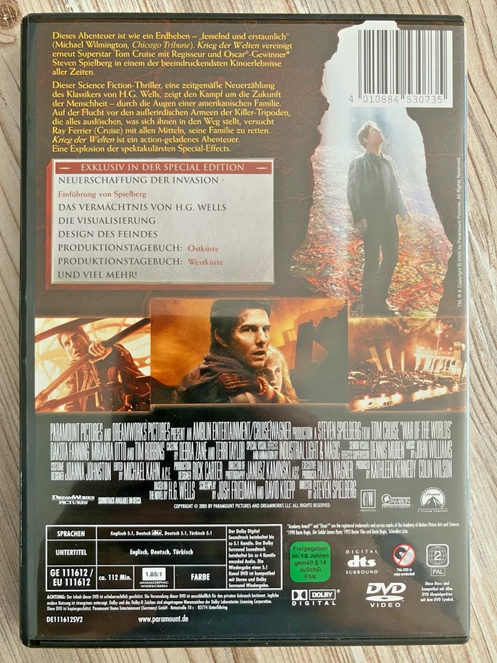 Krieg der Welten, die Neuverfilmung mit Tom Cruise als 2-Disc Special Edition - Bild 2 von 4