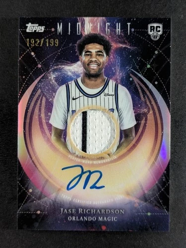 2025-26 Topps Midnight JASE RICHARDSON 192/199 RC Patch Auto Twilight #RJA-JR
