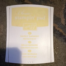 Stampin' Up Barely Banana Ink Pad