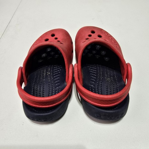 CROCS Toddler Crocband Red/Blue Slip On Clogs Size 5C - Picture 3 of 8