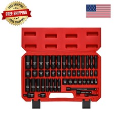 Comprehensive 49-piece Impact Socket Set - Chrome Vanadium Corrosion Resistant Comprehensive 49-piece Impact Socket Set - Chrome Vanadium Corrosion Resistant