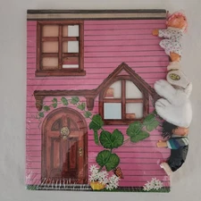 Pea Pod Kids Doll House Pop-Up Book Dolls Stickers Certificate Monson Trading