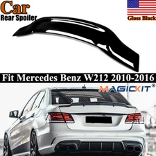 Glossy Black R Style Trunk Spoiler Wing For Benz W212 E300 E500 E63 2010-2016