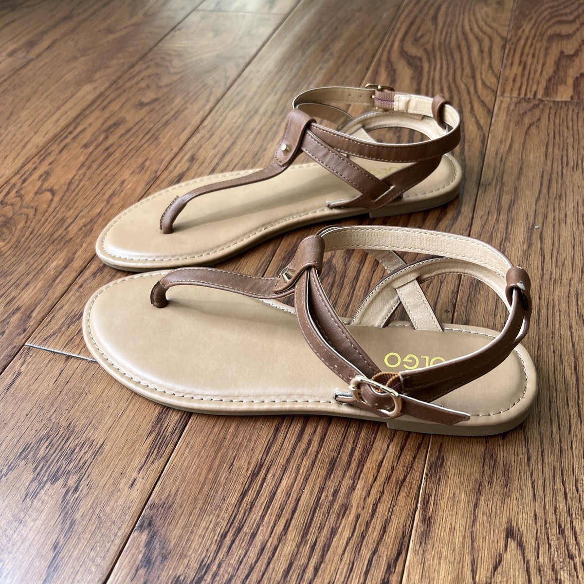 Women's Thong Sandals T-Strap Flat Rhinestone Bohemia