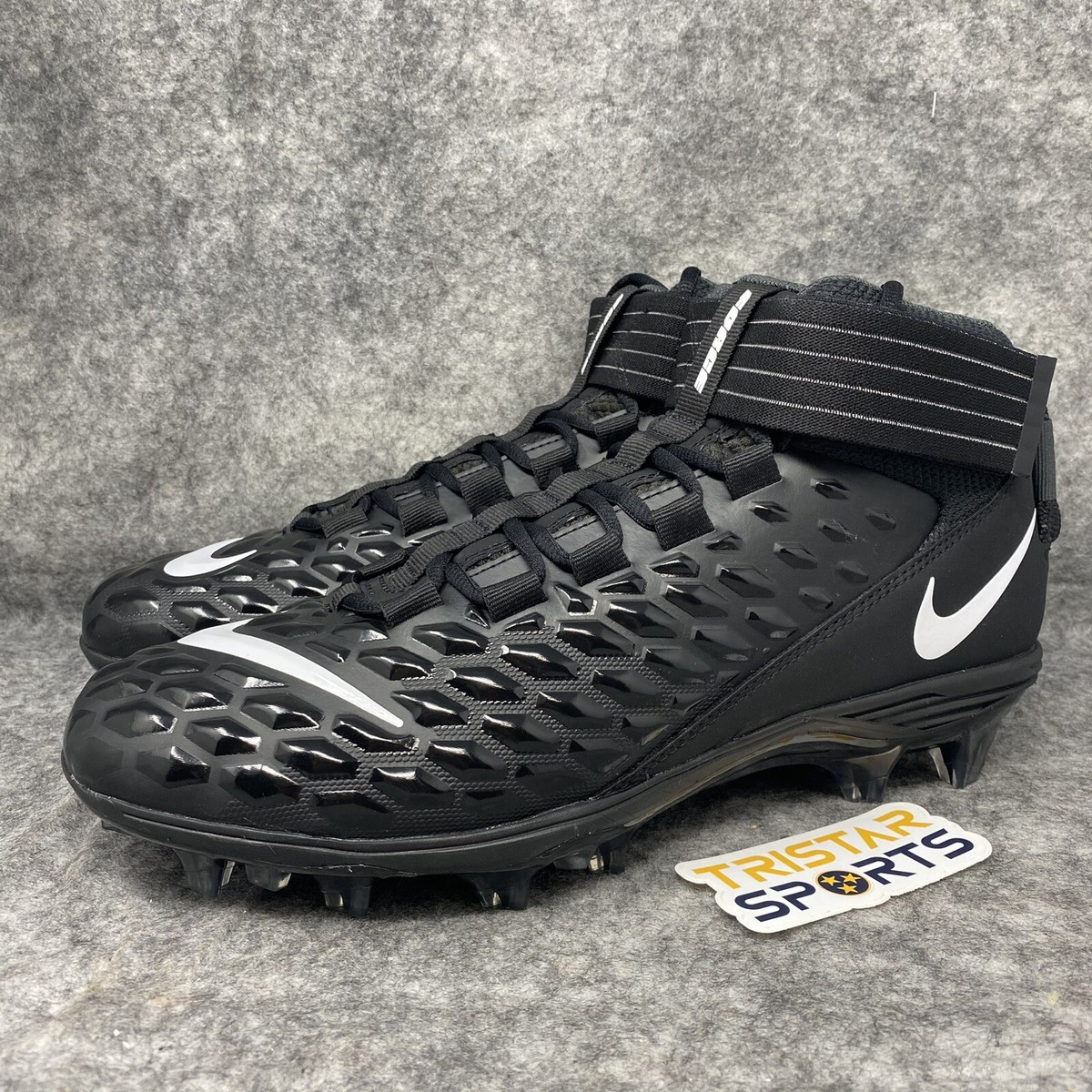 Nike Force Savage Pro 2 Football Cleats‎ Black White Mens Size 10.5 AH4000-002 Nike Football Cleats Mens 10.5 Black Force Savage Pro 2  main image 4