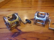 2 PENN SENATORS 114H 6/0 with TIBURON frames & clamps with aluminum spools