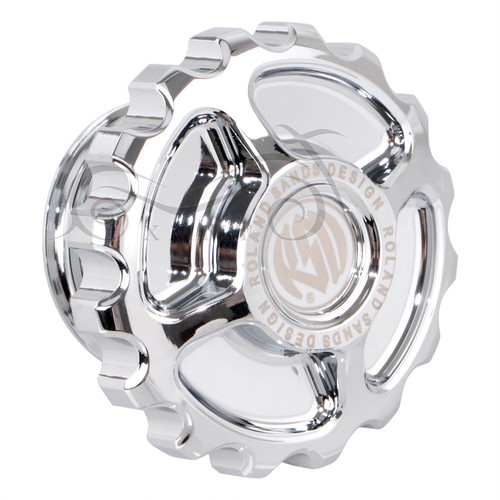Chrome Fuel Tank Gas Cap Cover For Harley Dyna Fat Boy Road Glide Sportster 883 - Picture 5 of 12