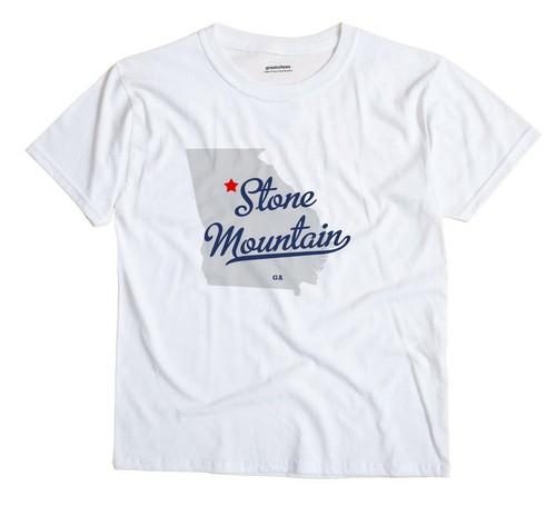 Stone Mountain Georgia GA T-Shirt MAP - Picture 2 of 6