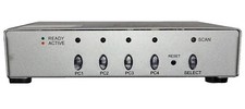 NEW 4 Port KVM VGA Switch For Mouse Keyboard Monitor PC