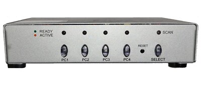 NEW 4 Port KVM VGA Switch For  Mouse Keyboard Monitor PC