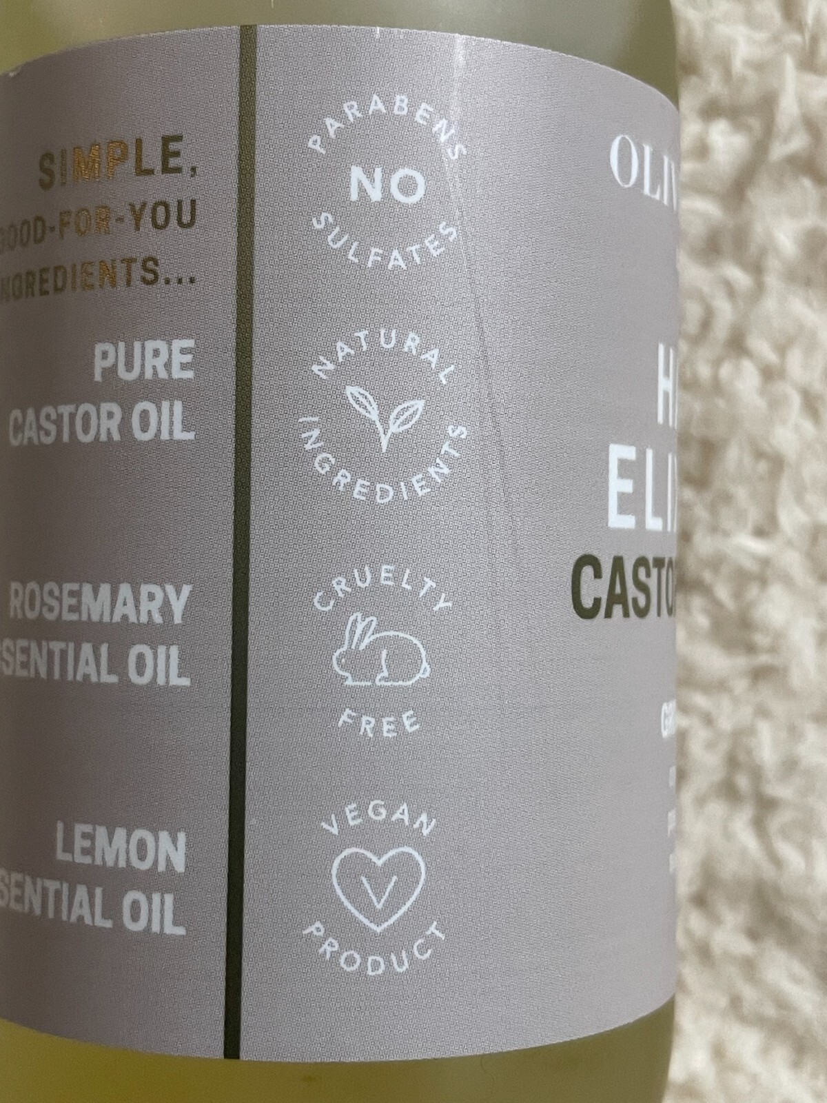 Olivia Care CASTOR Growth Hair Rosemary, Limon Essential Oil Beauty