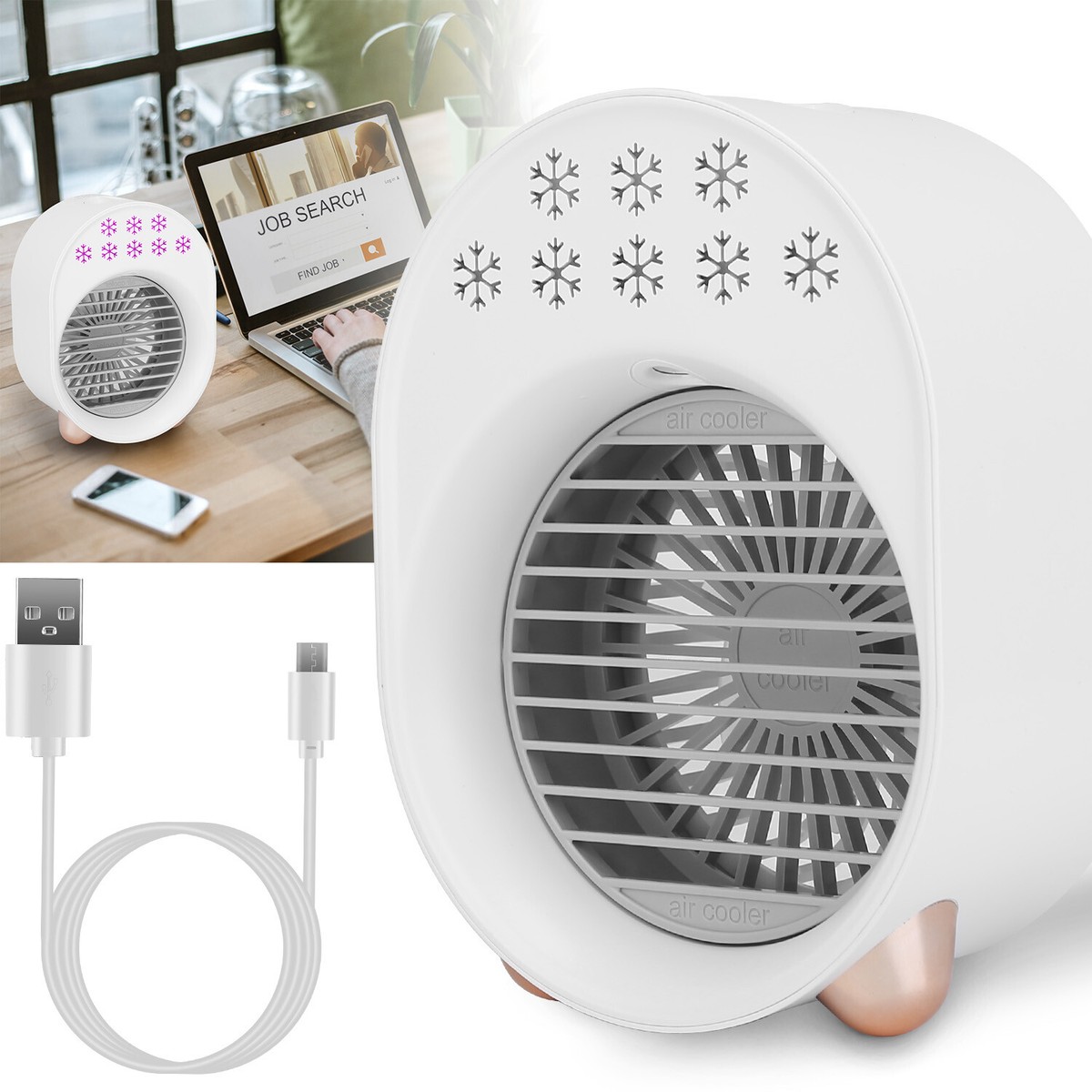 In Air Cooler Fan Mini Air Conditioner Personal Cooling
