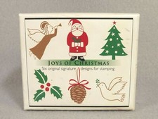 Joys of Christmas Hero Arts Rubber Stamp Set of 6 Santa Angel Holly Dove Tree