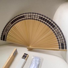 Authentic Christian Dior DIORIVIERA Folding Fan Navy Sensu Novelty New Sealed