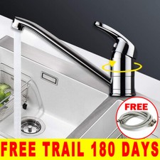 Basin Mixer Tap Chrome Small Single Lever Sink Mono Waterfall Bathroom Faucet A+